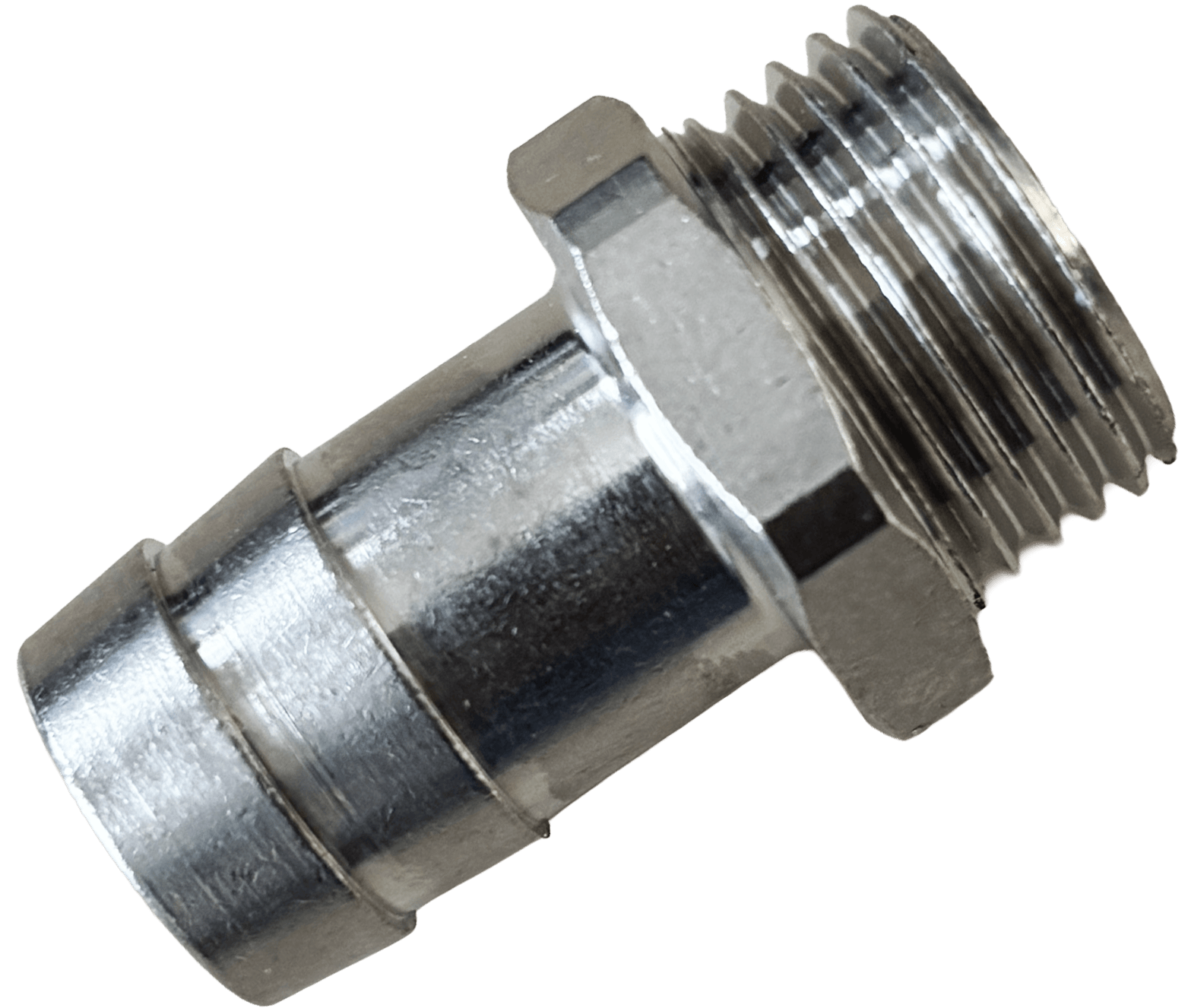 SCHEER Schlauchtülle Messing vernickelt 1/2“ AG auf Ø 16 mm